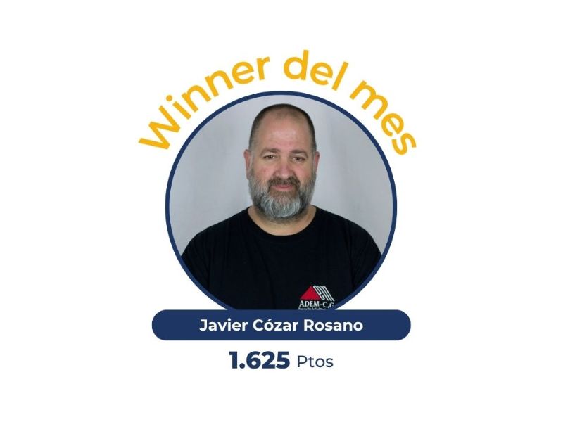 Javier Cózar winner del mes